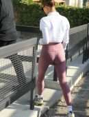 Hailey Baldwin Booty, Leaving a Pilates Session in West Hollywood