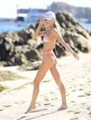 Joy Corrigan Booty in a Tiny Baby Pink Bikini on a Beach in Cabo San Lucas