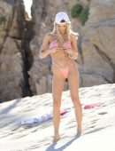 Joy Corrigan Booty in a Tiny Baby Pink Bikini on a Beach in Cabo San Lucas