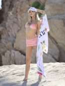 Joy Corrigan Booty in a Tiny Baby Pink Bikini on a Beach in Cabo San Lucas