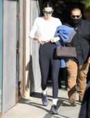 Kendall Jenner Cameltoe in Leggings Outside a Pilates Class in West Hollywood