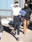 Kendall Jenner Cameltoe in Leggings Outside a Pilates Class in West Hollywood