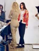 Khloe Kardashian Booty in a Tight Outfit Out in Los Angeles
