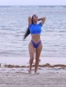 Kim Kardashian Booty in Swimsuit, Photoshoot For Her SKIMS Swimwear Line
