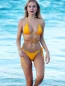 Kimberley Garner Booty in Bikini on a Beach in St Barts