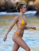 Kimberley Garner Booty in Bikini on a Beach in St Barts