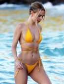 Kimberley Garner Booty in Bikini on a Beach in St Barts