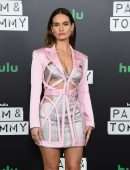 Lily James Leggy and Cleavage at "Pam & Tommy" Press Event in Los Angeles