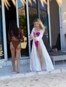 Lottie Moss in a PrettyLittleThing Bikini Photoshoot in Antigua