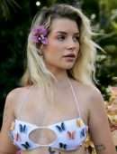 Lottie Moss in a PrettyLittleThing Bikini Photoshoot in Antigua