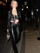 Lottie Moss in a See-Through Top at The Windmill in London