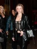 Lottie Moss in a See-Through Top at The Windmill in London