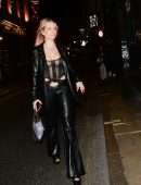 Lottie Moss in a See-Through Top at The Windmill in London
