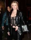 Lottie Moss in a See-Through Top at The Windmill in London