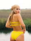 Madelyn Cline Booty in Bikini for Aro Swimwear 2021 Campaign