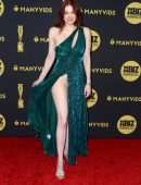 Maitland Ward Upskirt at X3 Convention in Hollywood