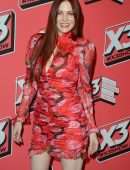 Maitland Ward Upskirt at X3 Convention in Hollywood