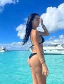 Malu Trevejo Booty in a Tiny Black Bikini