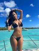 Malu Trevejo Booty in a Tiny Black Bikini