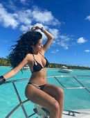 Malu Trevejo Booty in a Tiny Black Bikini