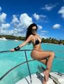 Malu Trevejo Booty in a Tiny Black Bikini