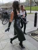 Maya Jama Leaving a Taping of the John Bishop Show in London