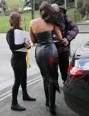 Maya Jama Leaving a Taping of the John Bishop Show in London