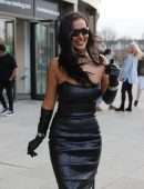 Maya Jama Leaving a Taping of the John Bishop Show in London