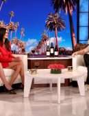 Nina Dobrev and Julianne Hough Leggy on 'The Ellen DeGeneres Show' in Burbank