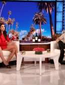 Nina Dobrev and Julianne Hough Leggy on 'The Ellen DeGeneres Show' in Burbank