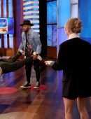 Nina Dobrev and Julianne Hough Leggy on 'The Ellen DeGeneres Show' in Burbank