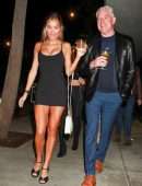 Pia Mia Perez Leggy and Cleavage in a Short Dress, Out in West Hollywood