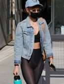 Rumer Willis See-through Booty Leaving a Pilates Class in Los Angeles