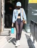 Rumer Willis See-through Booty Leaving a Pilates Class in Los Angeles