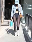 Rumer Willis See-through Booty Leaving a Pilates Class in Los Angeles