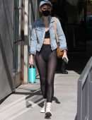 Rumer Willis See-through Booty Leaving a Pilates Class in Los Angeles