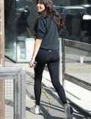 Sara Sampaio Booty in Black Leggings, Out in West Hollywood