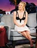 Sydney Sweeney Cleavage in a White Dress on “The Late Late Show with James Corden” in Los Angeles