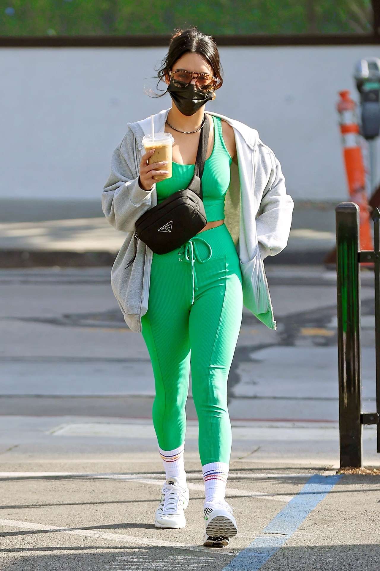 Vanessa Hudgens Pokies, Outside Dogpound Gym in West Hollywood