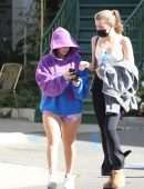 Addison Rae Leggy Outside a Pilates class in West Hollywood