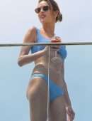 Alessandra Ambrosio Wet Booty on a Balcony in Rio de Janeiro