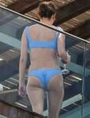 Alessandra Ambrosio Wet Booty on a Balcony in Rio de Janeiro