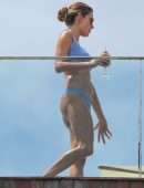 Alessandra Ambrosio Wet Booty on a Balcony in Rio de Janeiro
