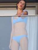 Alessandra Ambrosio Wet Booty on a Balcony in Rio de Janeiro