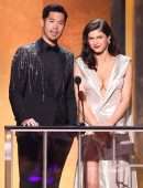 Alexandra Daddario Leggy and Cleavage at 28th Annual Screen Actors Guild Awards in Santa Monica