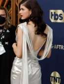 Alexandra Daddario Leggy and Cleavage at 28th Annual Screen Actors Guild Awards in Santa Monica