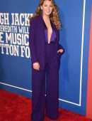 Blake Lively Cleavage at "The Music Man" Opening Night in NYC