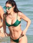 Chantel Jeffries Booty and Cleavage in Wet Bikini on a Beach in Miami