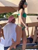 Chantel Jeffries Booty and Cleavage in Wet Bikini on a Beach in Miami
