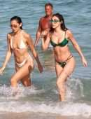 Chantel Jeffries Booty and Cleavage in Wet Bikini on a Beach in Miami